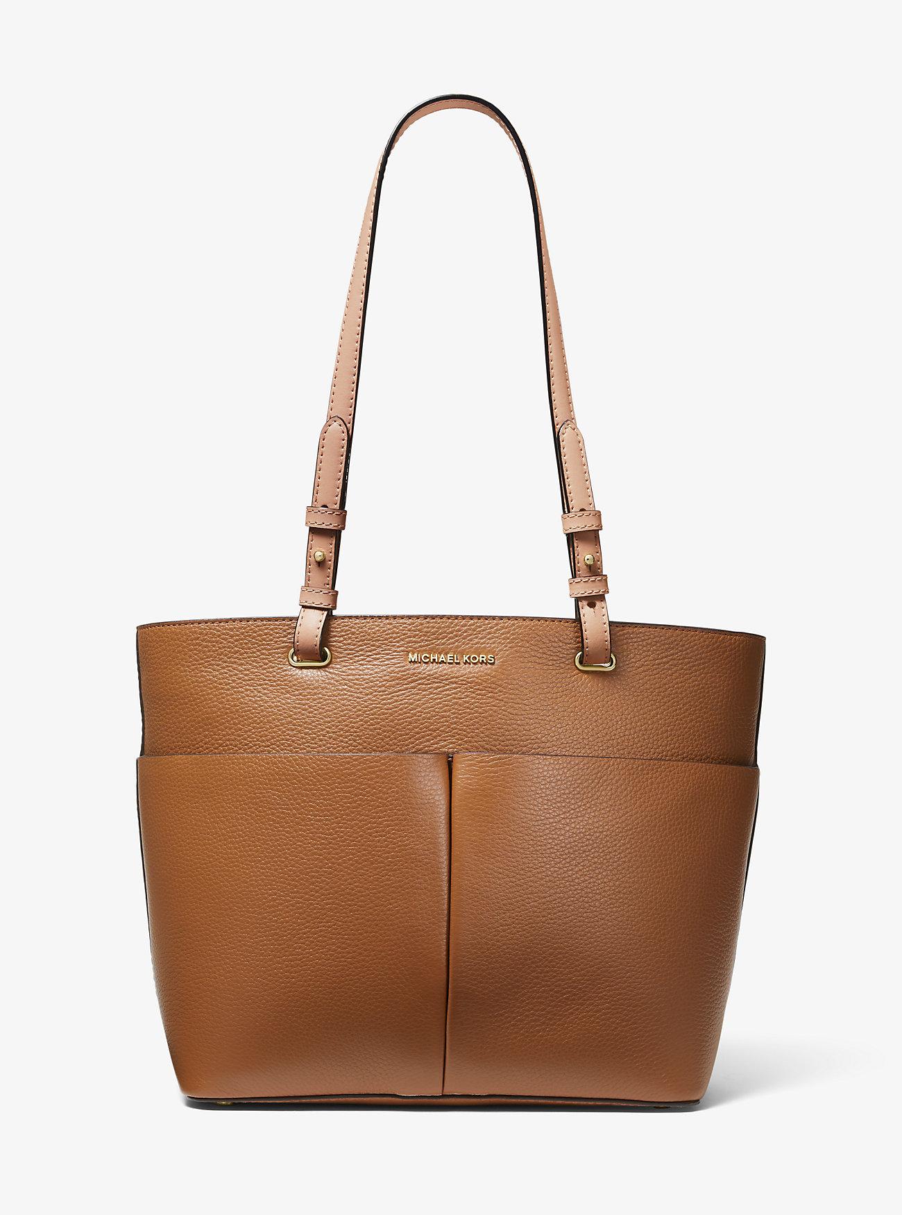 Túi Michael Kors Bedford Medium Pebbled Leather Tote Nữ Nâu