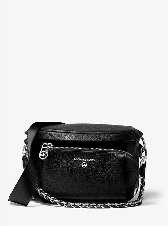 Túi Michael Kors Slater Medium Pebbled Leather Sling Pack Nữ Đen