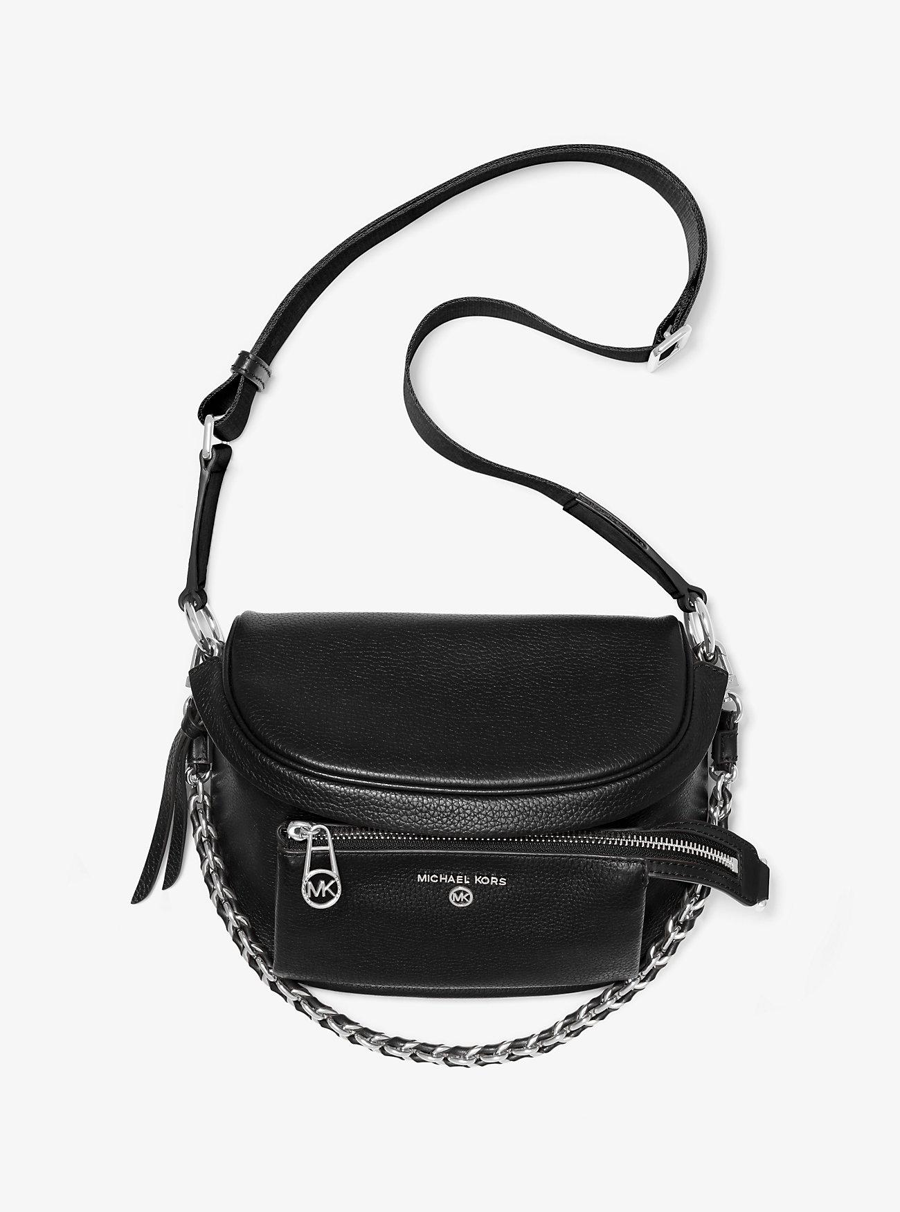 Túi Michael Kors Slater Medium Pebbled Leather Sling Pack Nữ Đen