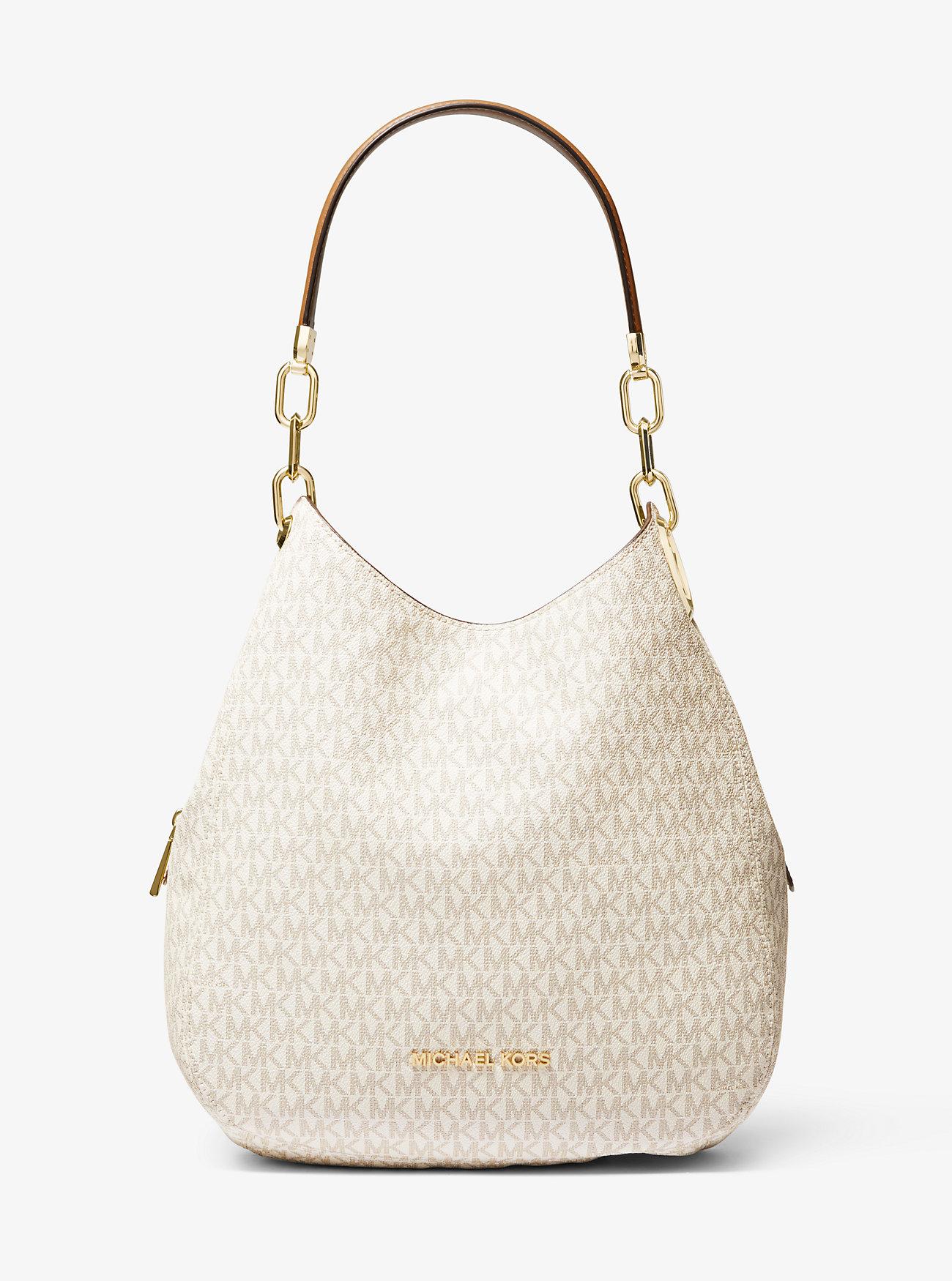 Túi Michael Kors Lillie Large Logo Shoulder Bag Nữ Trắng