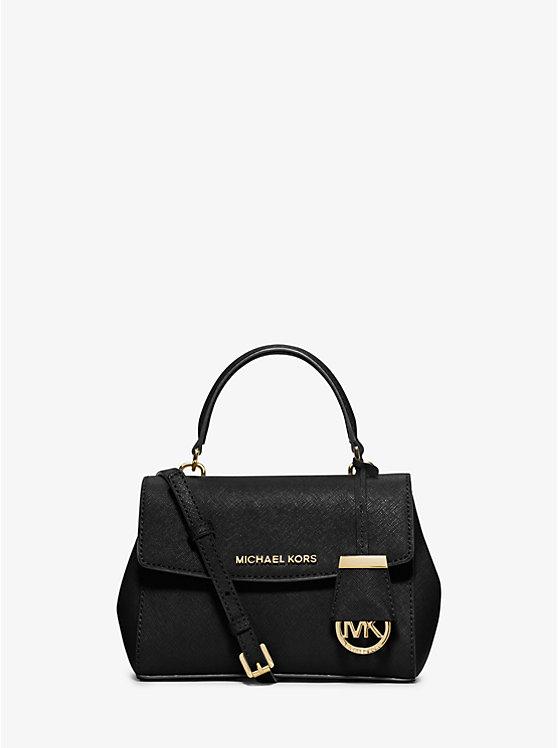 Túi Michael Kors Ava Extra-Small Saffiano Leather Crossbody Nữ Đen