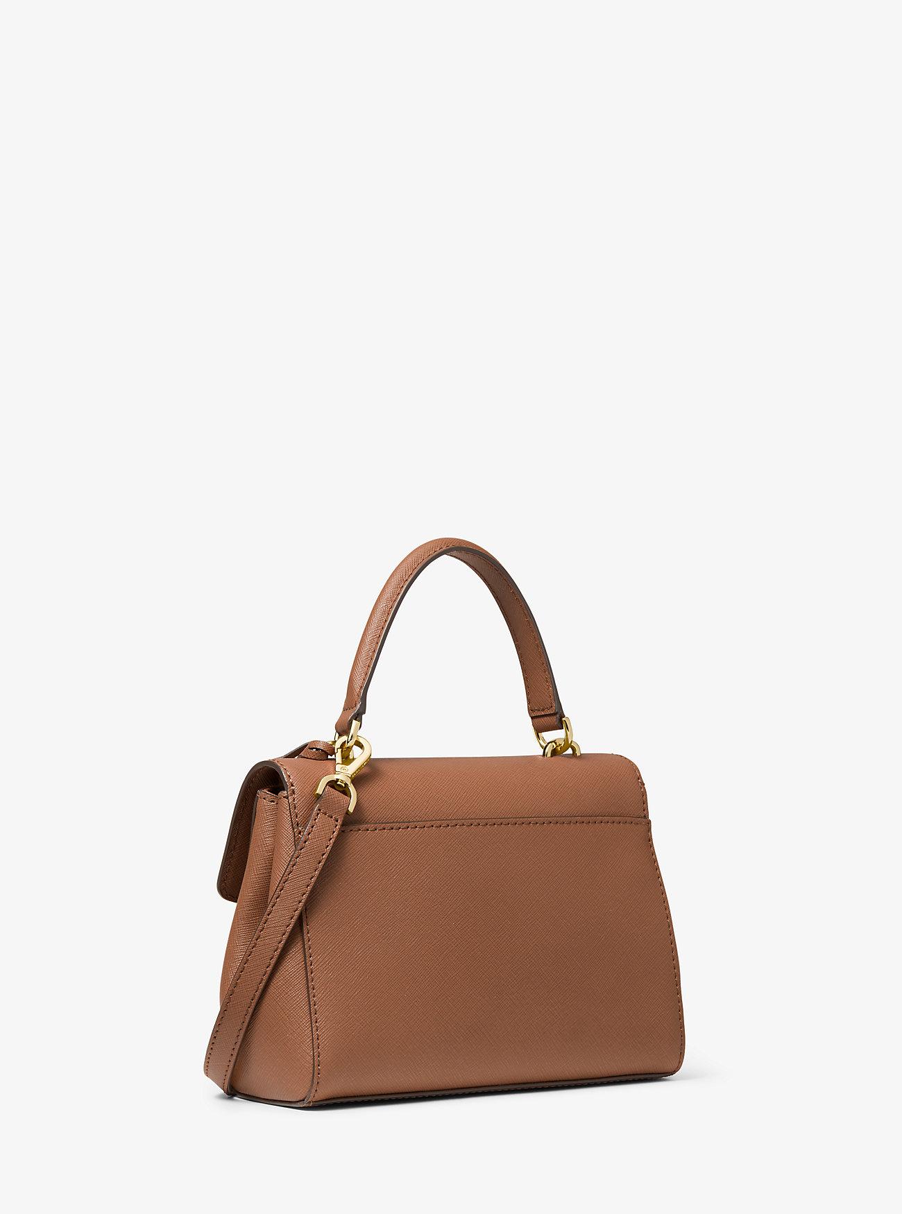 Túi Michael Kors Ava Extra-Small Saffiano Leather Crossbody Nữ Nâu