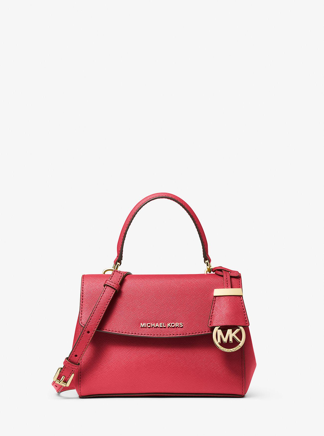 Túi Michael Kors Ava Extra-Small Saffiano Leather Crossbody Nữ Hồng