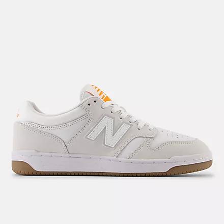 Giày New Balance 480L Nữ Trắng Cam