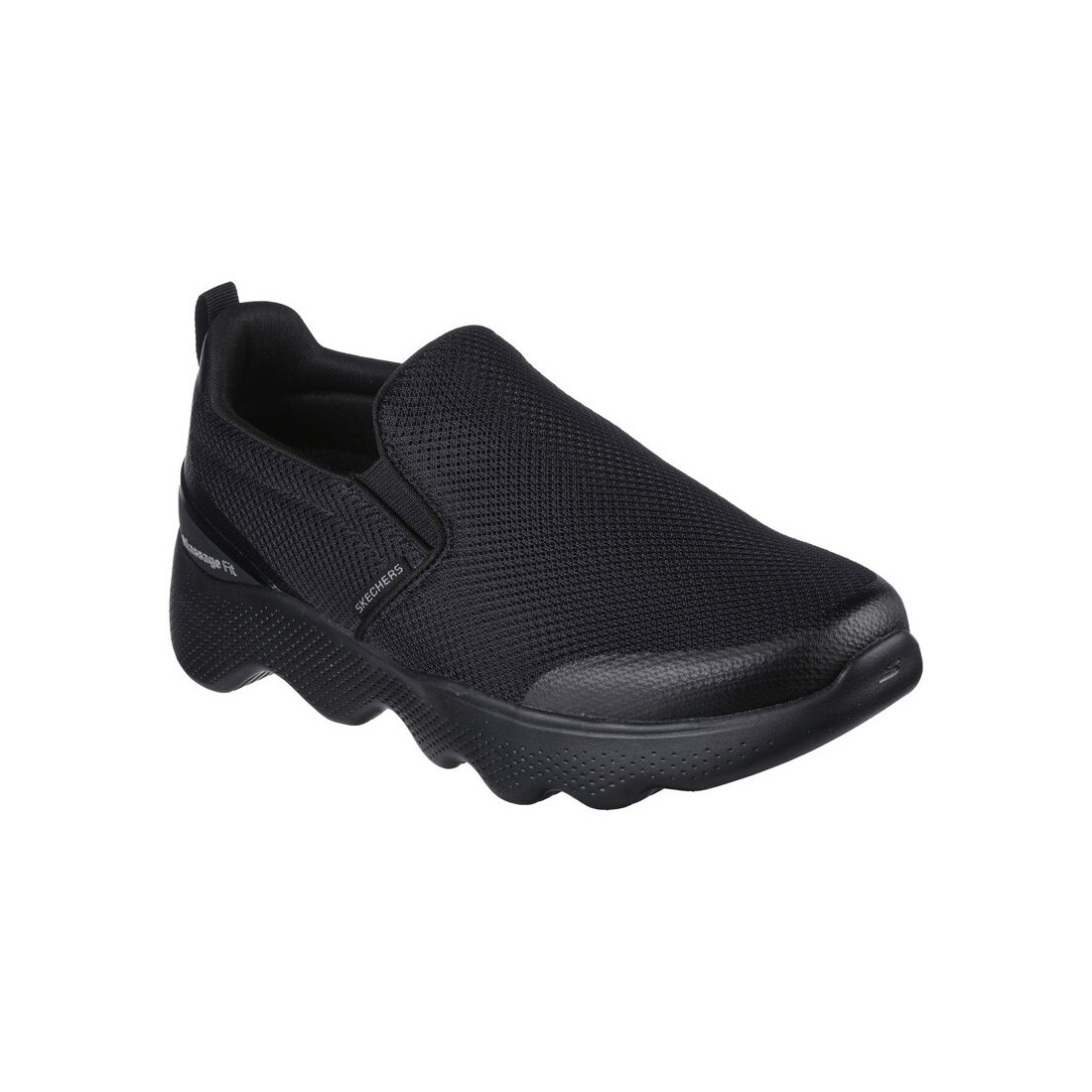 Giày Skechers Go Walk Massage Fit - Ripple Nam Đen