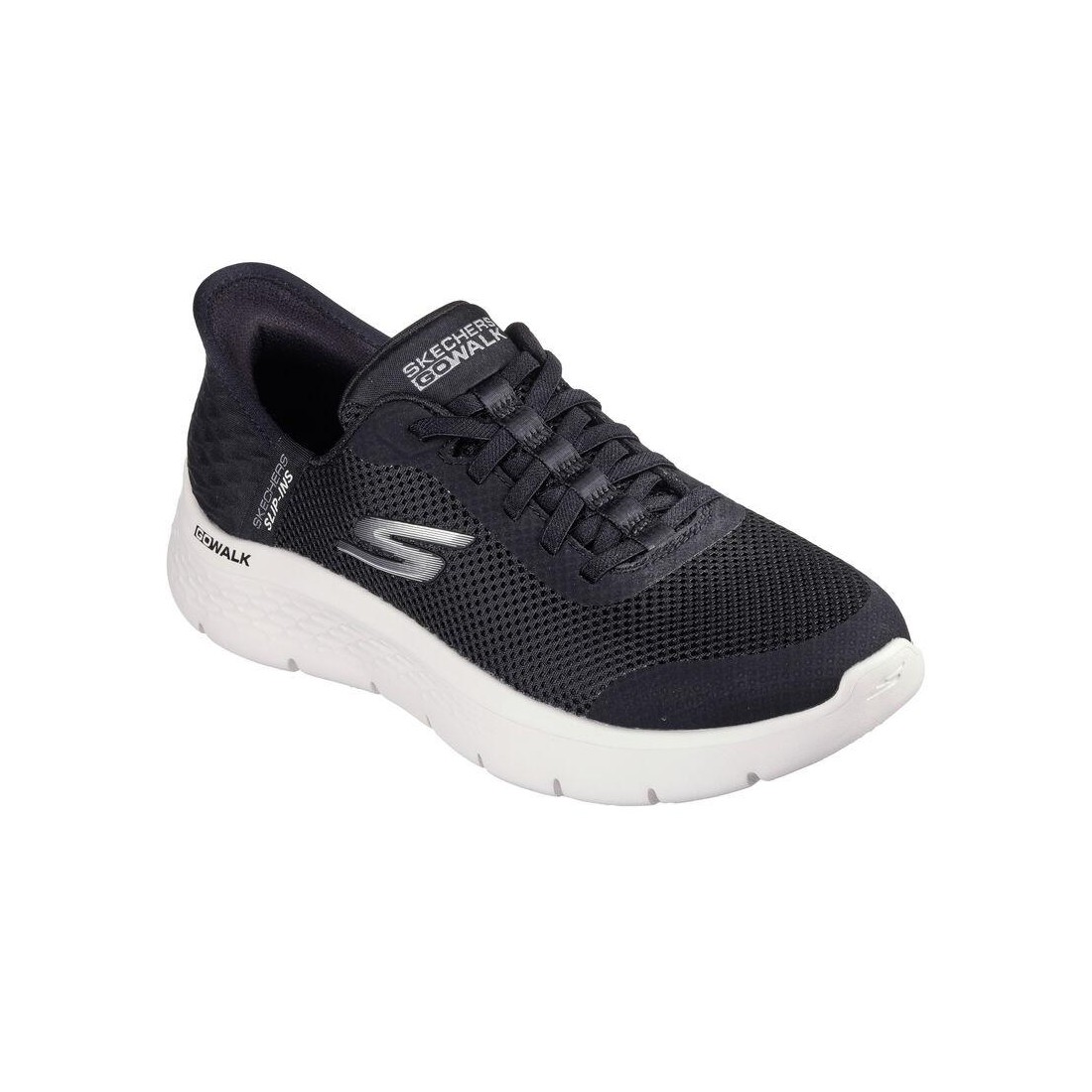 Giày Skechers Slip-Ins: Go Walk Flex - Grand Entry Nữ Đen Trắng