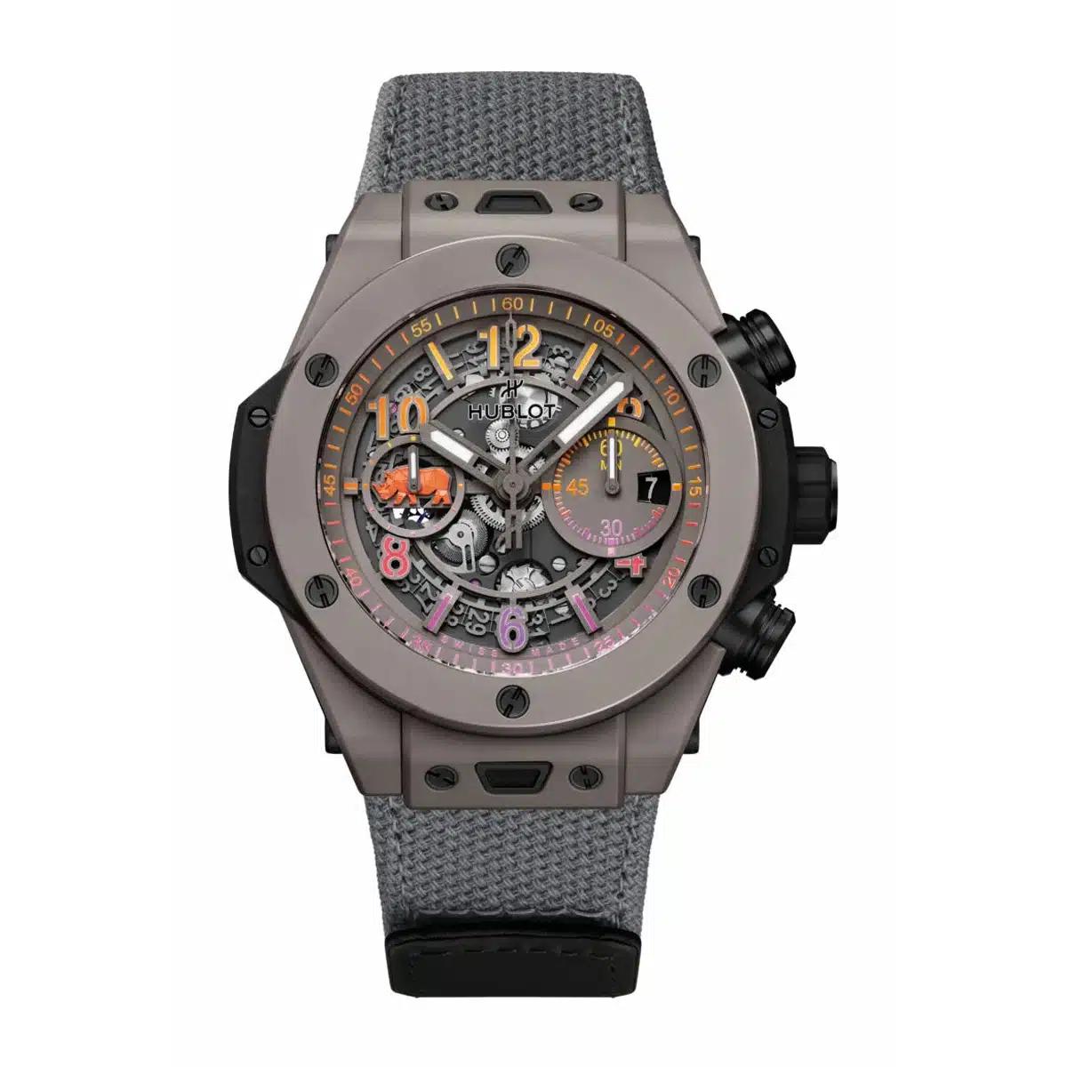 Đồng Hồ Hublot 421.Fx.8099.Nr.Soa23 Big Bang Skeleton Dial Nam Xám