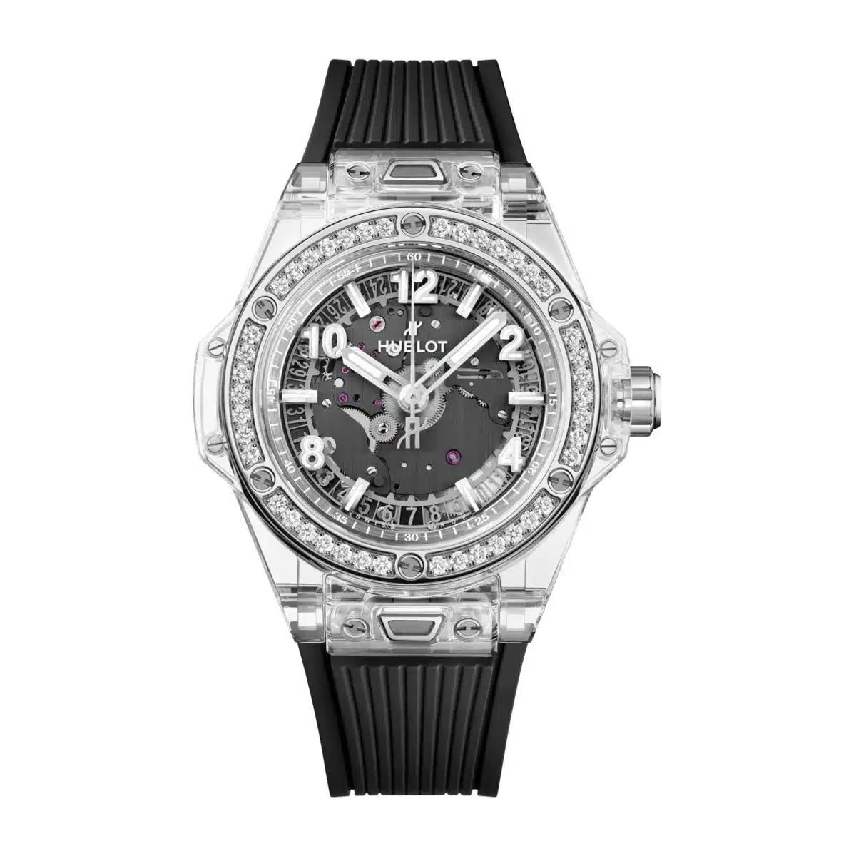 Đồng Hồ Hublot 465.Jx.4902.Rx.1204 Big Bang Skeleton Dial Nam Đen