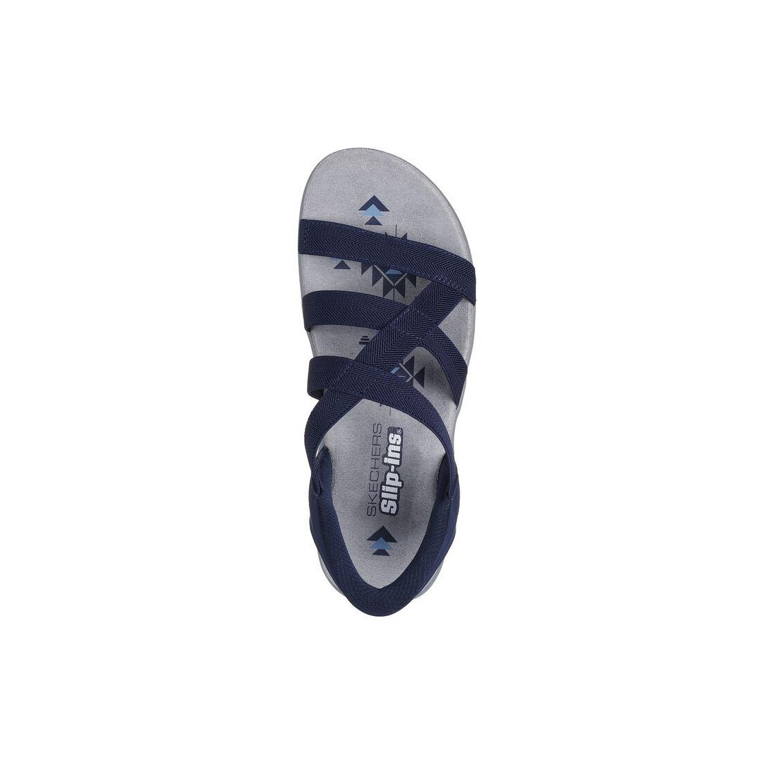 Dép Skechers Slip-Ins: Reggae Slim - Stretch Flex Nữ Xanh Navy