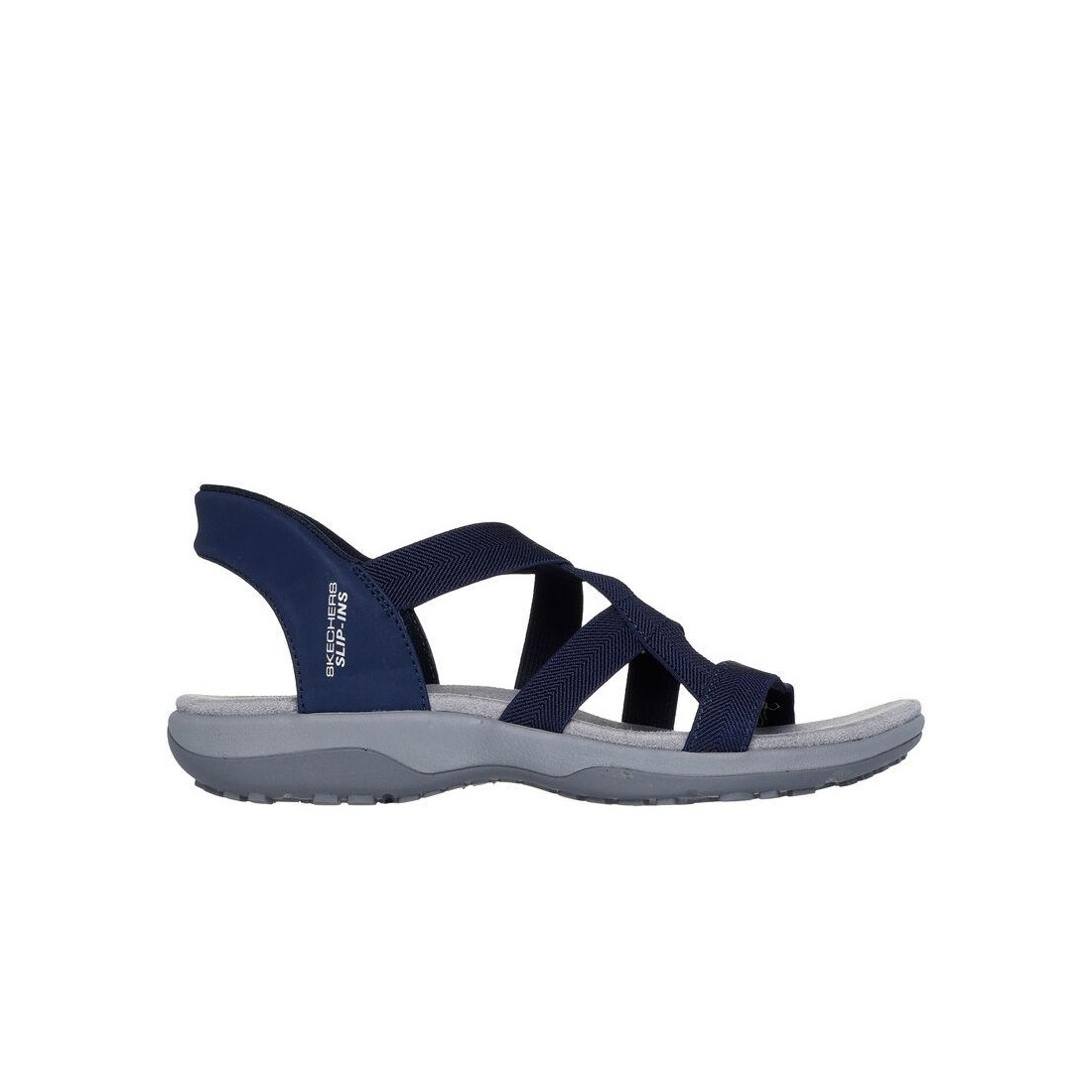 Dép Skechers Slip-Ins: Reggae Slim - Stretch Flex Nữ Xanh Navy