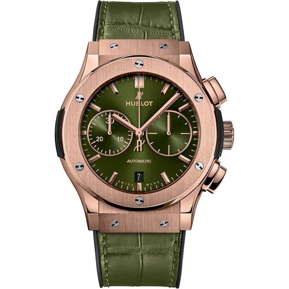 Đồng Hồ Hublot 521.Ox.8980.Lr Classic Fusion Chronograph 45Mm Nam Xanh Lá