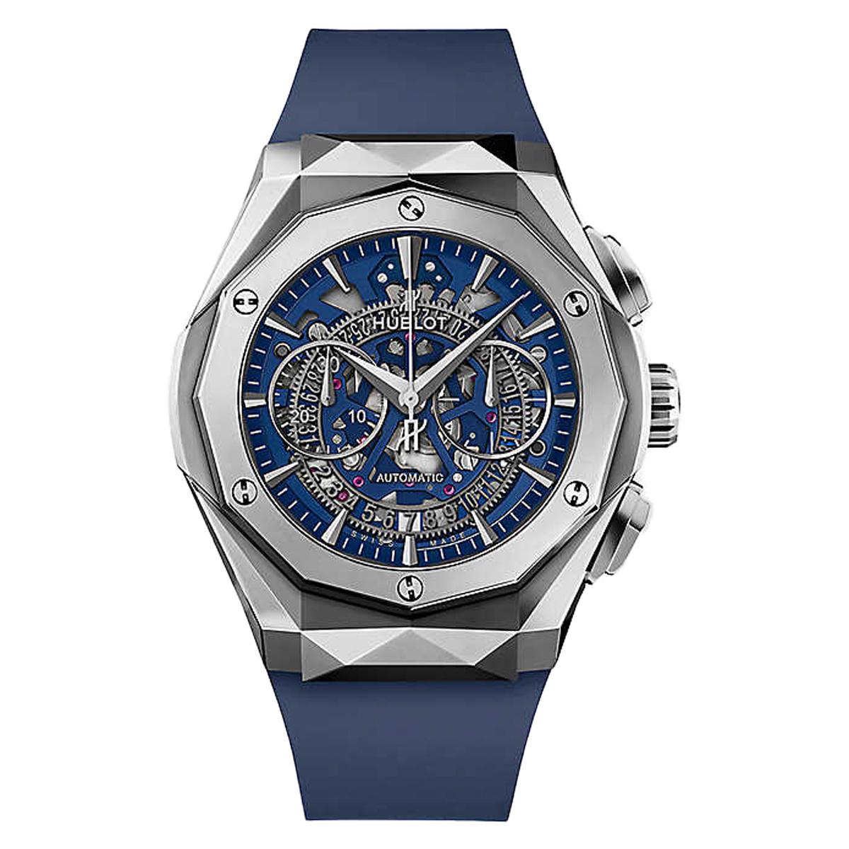 Đồng Hồ Hublot 525.Nx.5170.Rx.Orl21 Classic Fusion Aerofusion Chronograph 45Mm Nam Xanh Dương