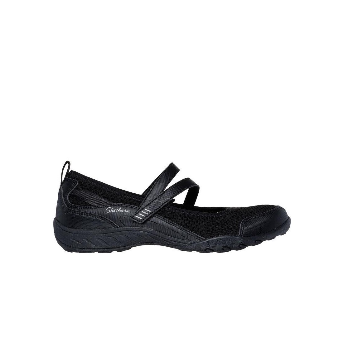 Giày Skechers Relaxed Fit: Breathe-Easy - Keep Clean Nữ Đen
