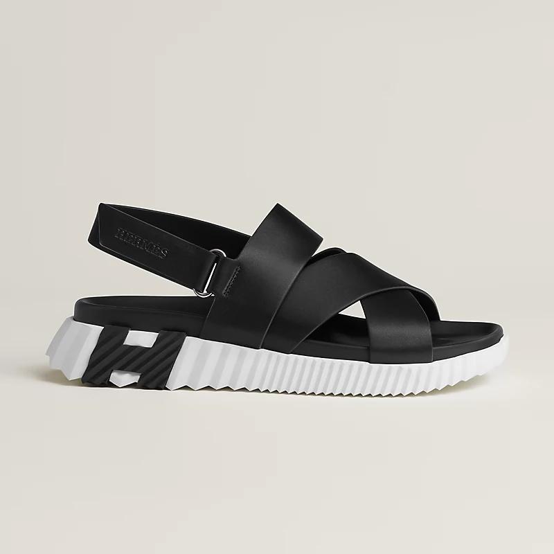 Giày Hermes Electric Sandal Nam Đen