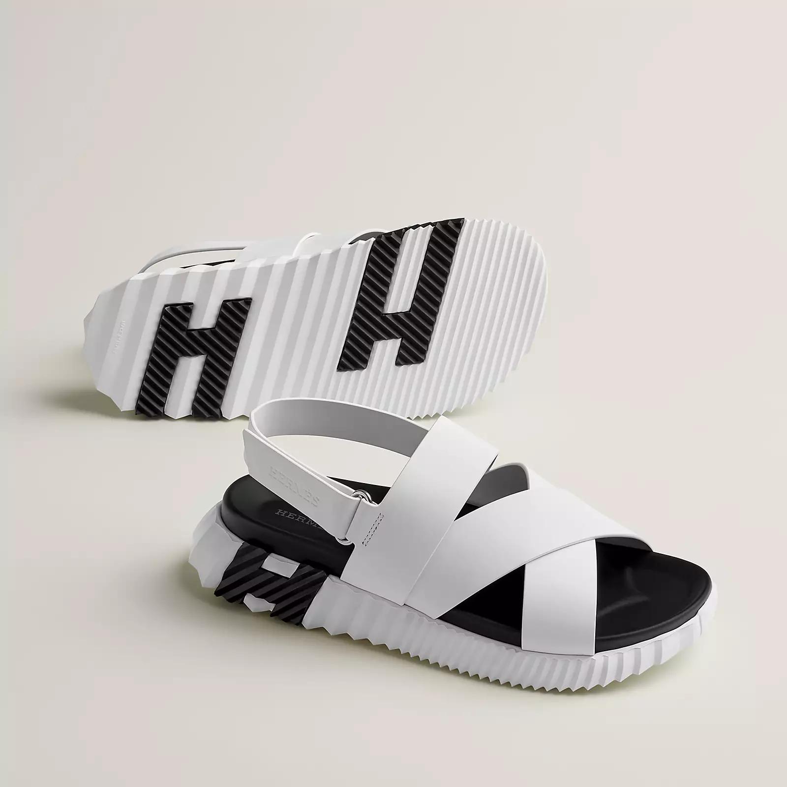 Giày Hermes Electric Sandal Nam Trắng