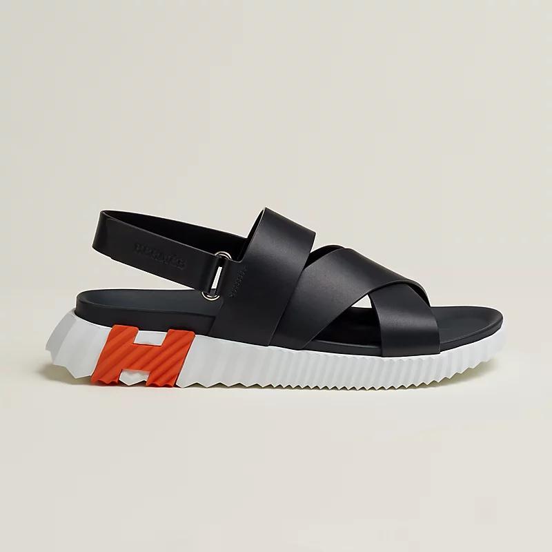 Giày Hermes Electric Sandal Nam Đen Trắng