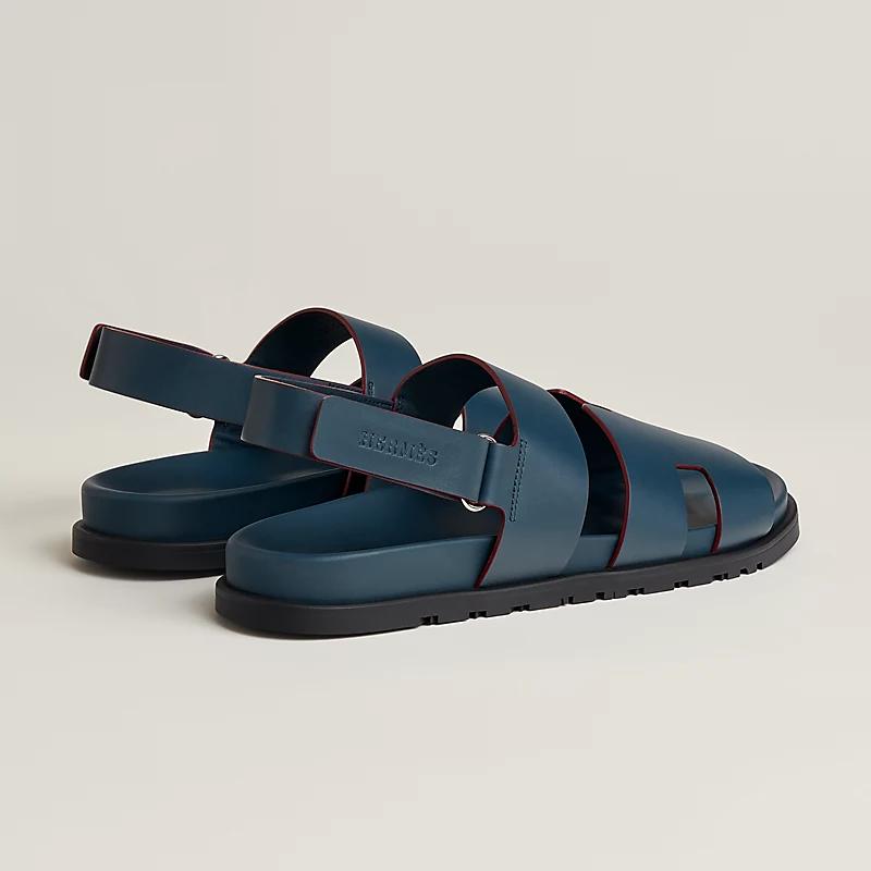 Giày Hermes Genius Sandal Nam Xanh Navy