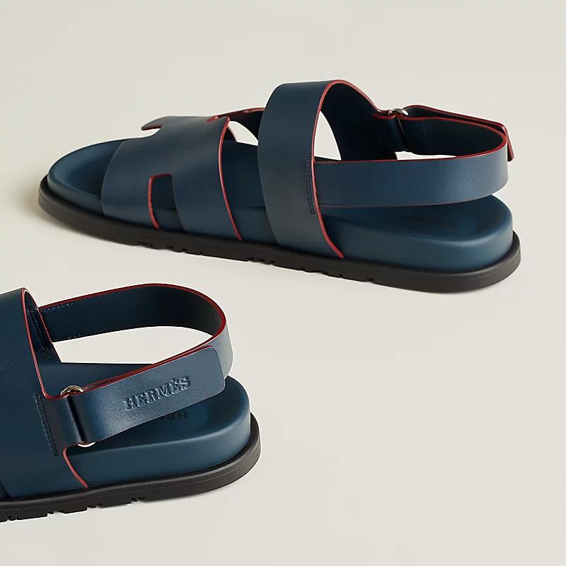 Giày Hermes Genius Sandal Nam Xanh Navy