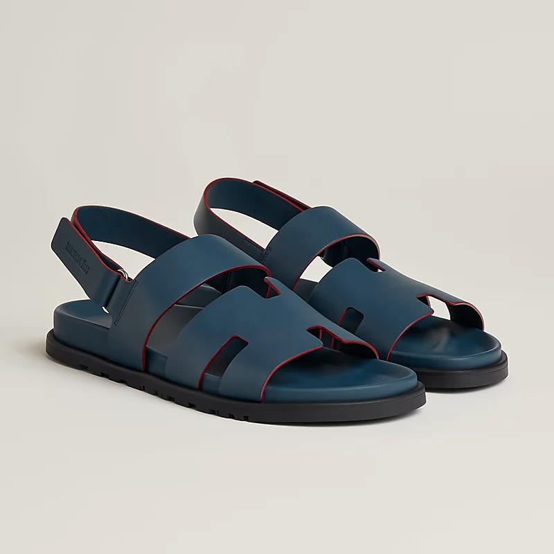 Giày Hermes Genius Sandal Nam Xanh Navy