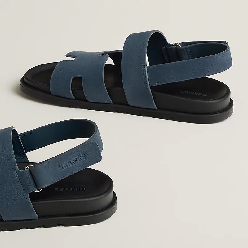 Giày Hermes Genius Sandal Nam Đen Xanh Navy