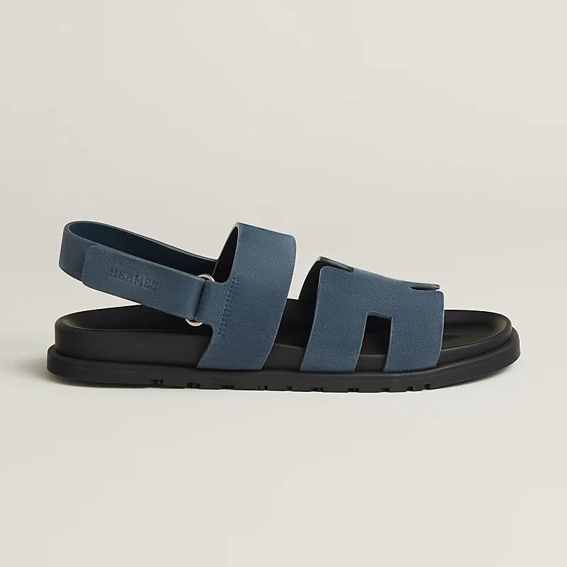 Giày Hermes Genius Sandal Nam Đen Xanh Navy