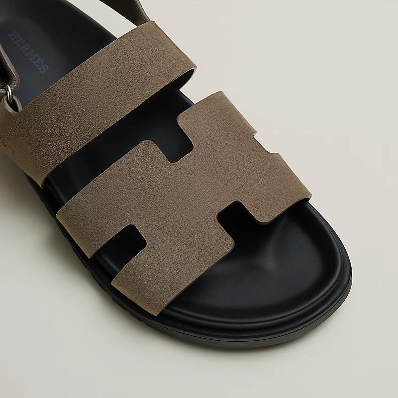 Giày Hermes Genius Sandal Nam Nâu