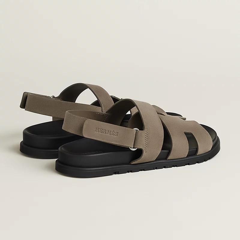 Giày Hermes Genius Sandal Nam Nâu