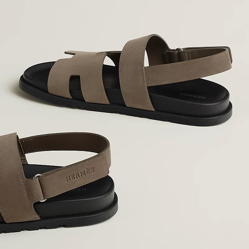 Giày Hermes Genius Sandal Nam Nâu