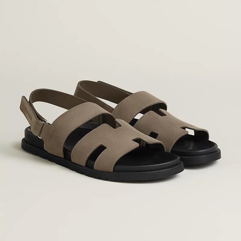 Giày Hermes Genius Sandal Nam Nâu