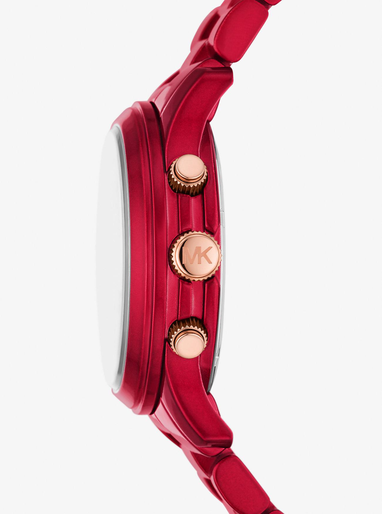 Đồng Hồ Michael Kors Runway Red-Coated Watch Nữ Đỏ