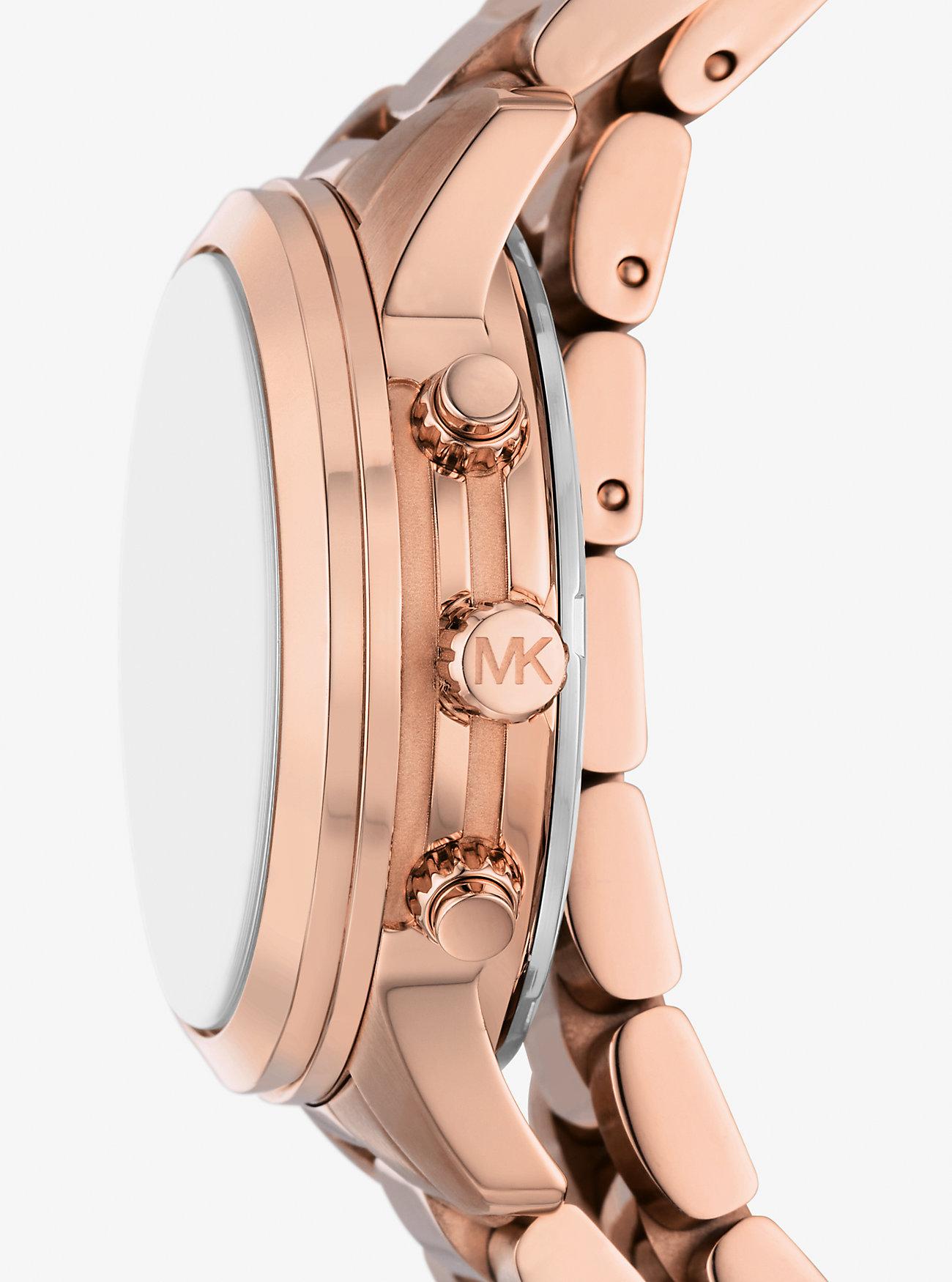 Đồng Hồ Michael Kors Runway Rose Gold-Tone Wrap Watch Nữ Vàng Hồng