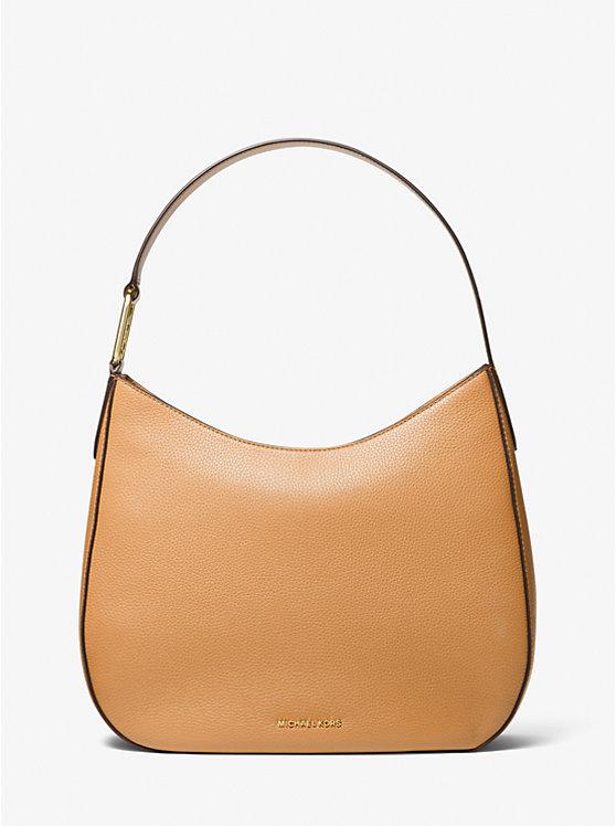 Túi Michael Kors Kensington Large Pebbled Leather Hobo Shoulder Bag Nữ Be