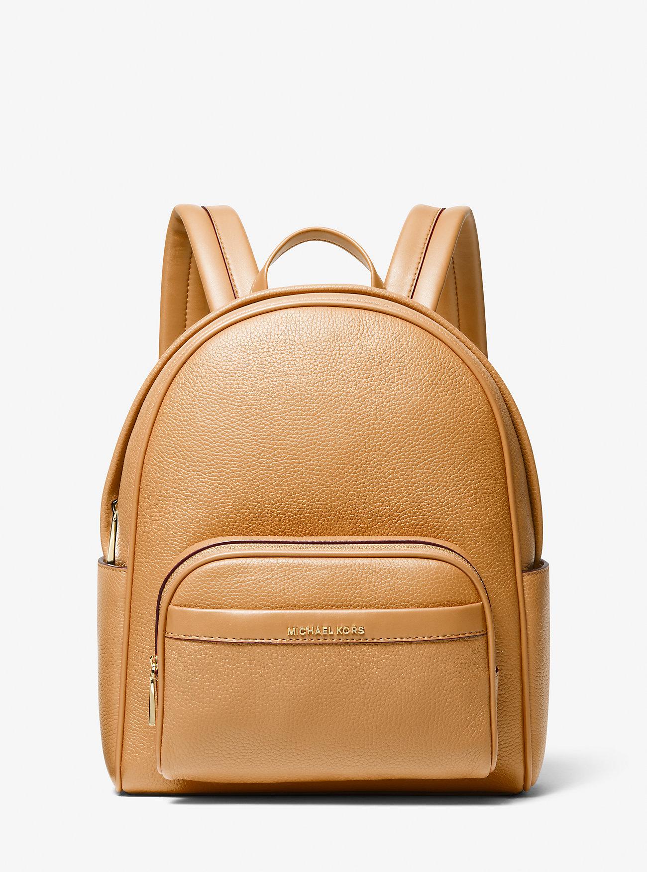 Túi Michael Kors Bex Medium Pebbled Leather Backpack Nữ Be