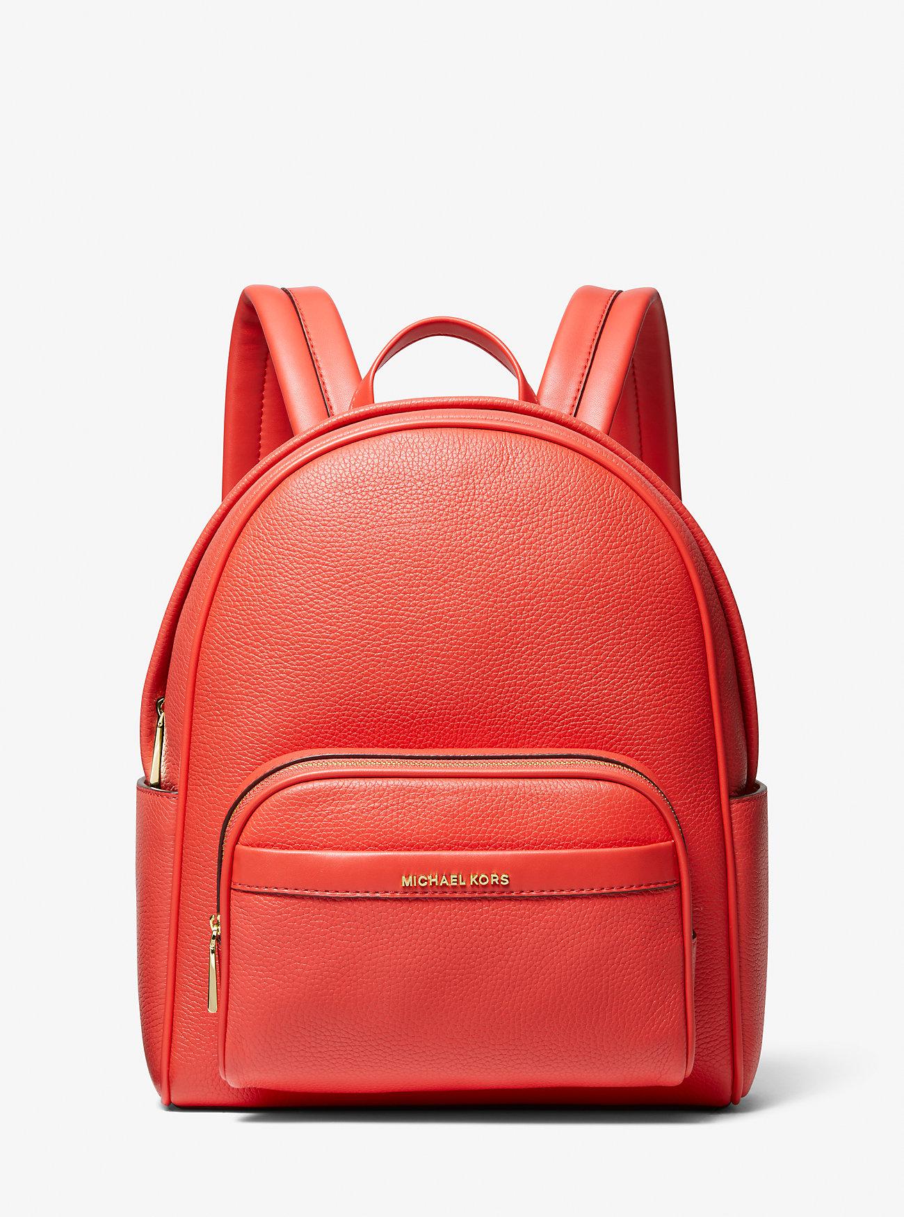 Túi Michael Kors Bex Medium Pebbled Leather Backpack Nữ Cam