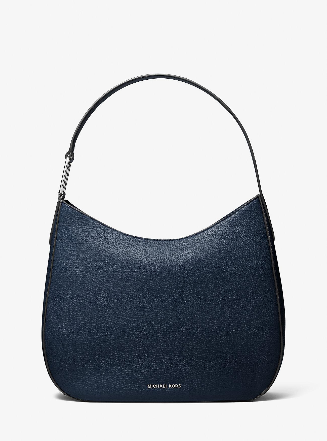 Túi Michael Kors Kensington Large Pebbled Leather Hobo Shoulder Bag Nữ Xanh Navy