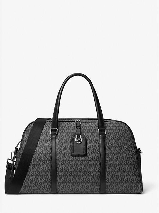 Túi Michael Kors Heritage Extra-Large Logo Weekender Bag Nữ Đen