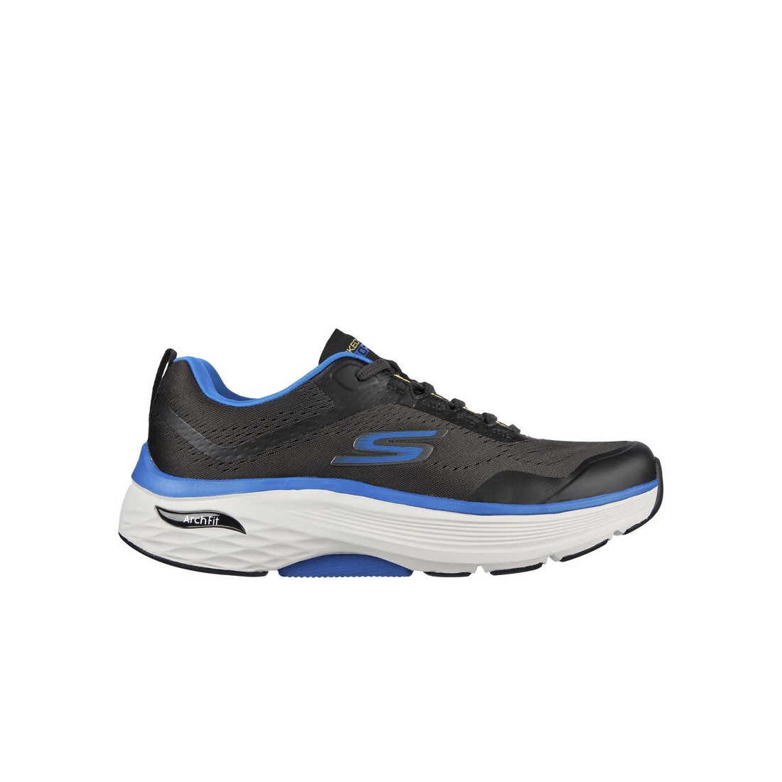 Giày Skechers Max Cushioning Arch Fit Nam Đen Xanh