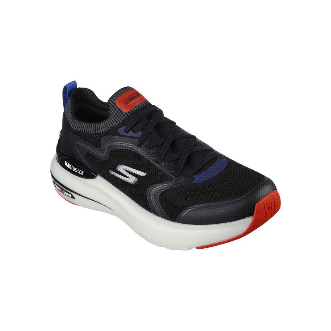 Giày Skechers Max Cushioning Hyper Burst - Smooth Strike Nam Đen