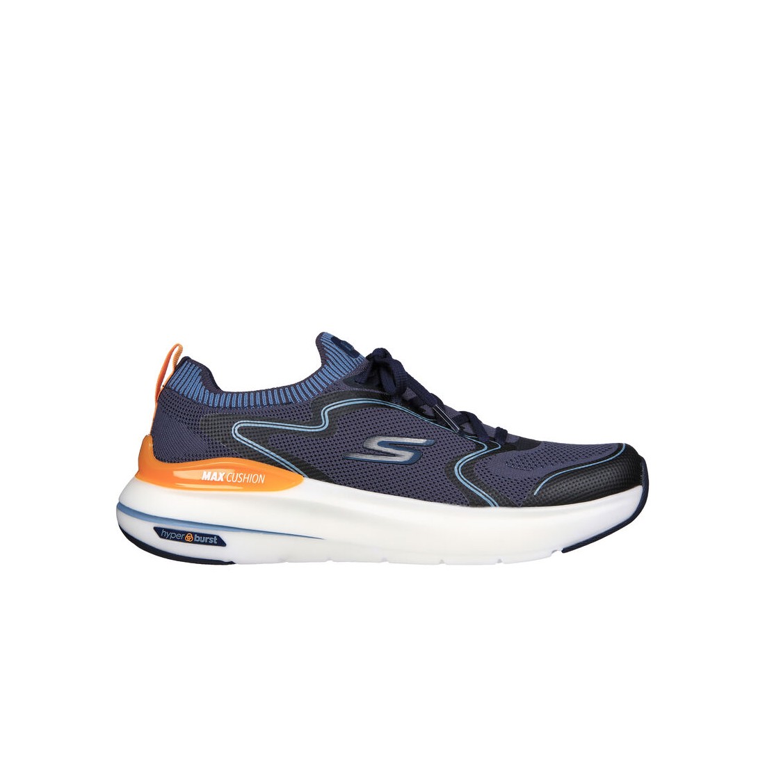 Giày Skechers Max Cushioning Hyper Burst - Smooth Strike Nam Xanh Navy