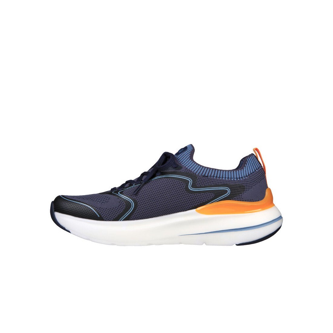 Giày Skechers Max Cushioning Hyper Burst - Smooth Strike Nam Xanh Navy