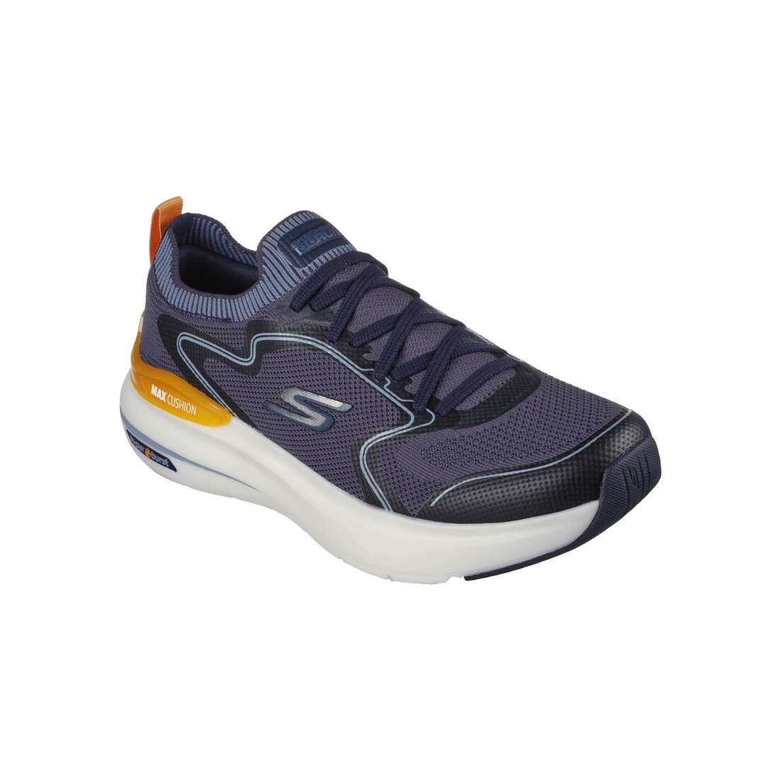 Giày Skechers Max Cushioning Hyper Burst - Smooth Strike Nam Xanh Navy