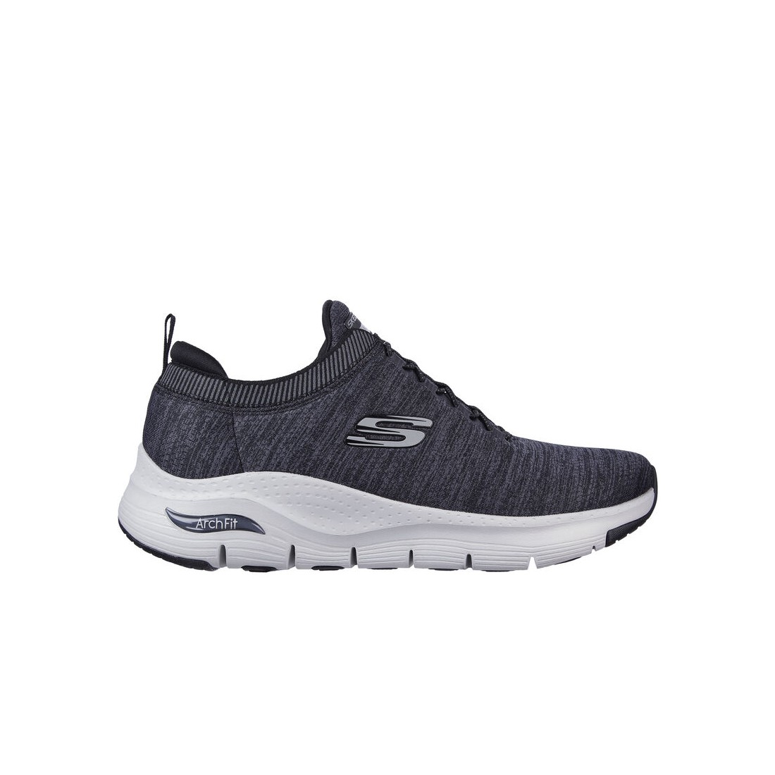 Giày Skechers Arch Fit - Waveport Nam Đen