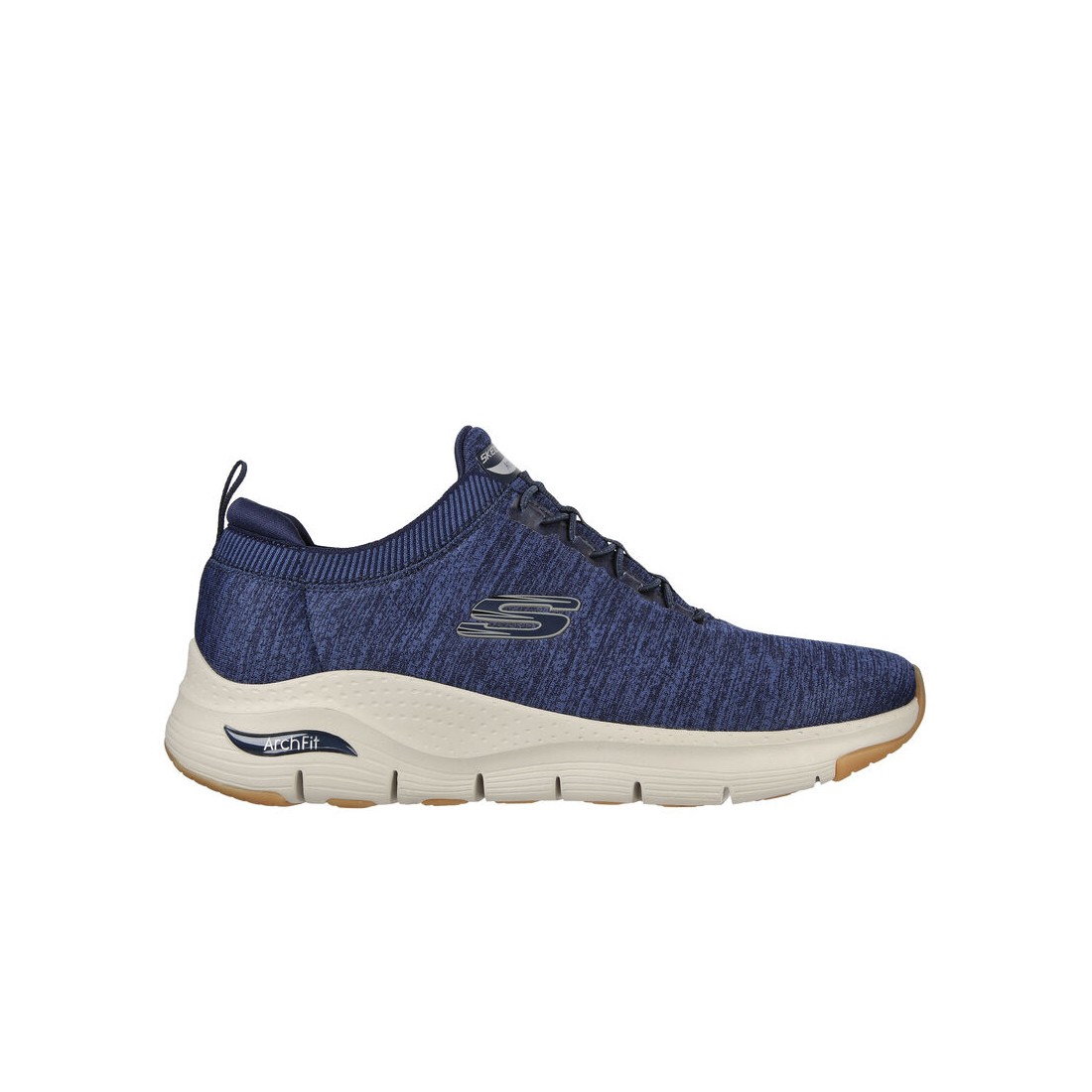 Giày Skechers Arch Fit - Waveport Nam Xanh Navy