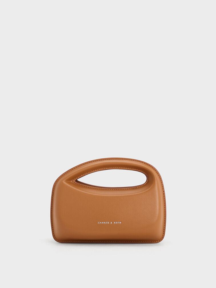 Túi Charles & Keith Mini Cocoon Top Handle Bag Nữ Nâu