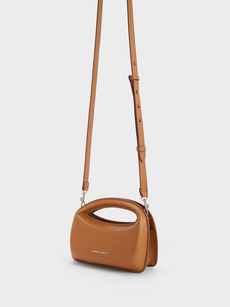 Túi Charles & Keith Mini Cocoon Top Handle Bag Nữ Nâu