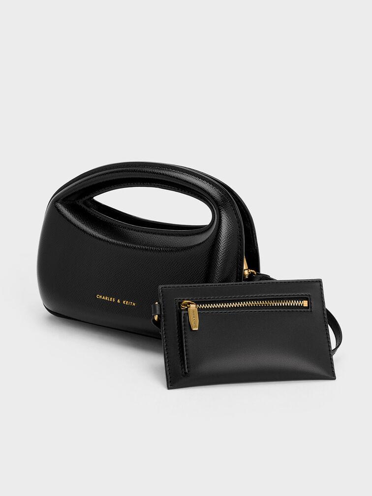 Túi Charles & Keith Mini Cocoon Top Handle Bag Nữ Đen