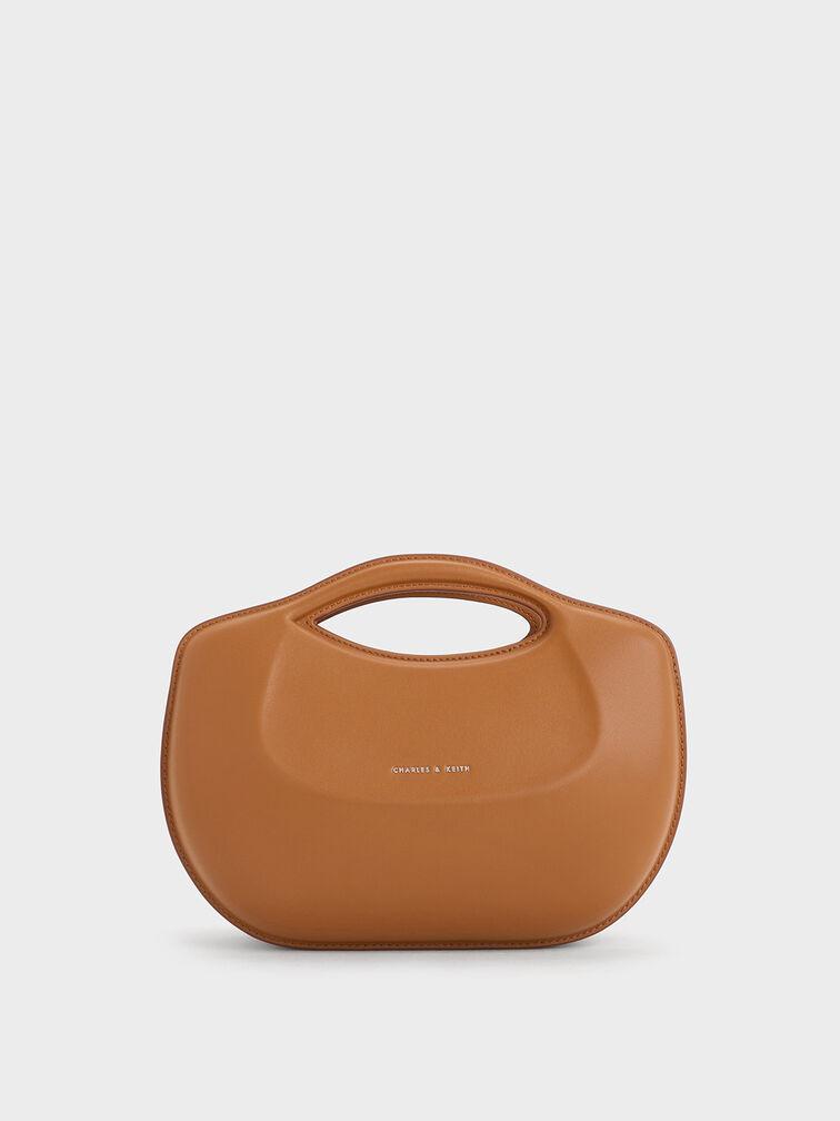 Túi Charles & Keith Cocoon Curved Handle Bag Nữ Nâu