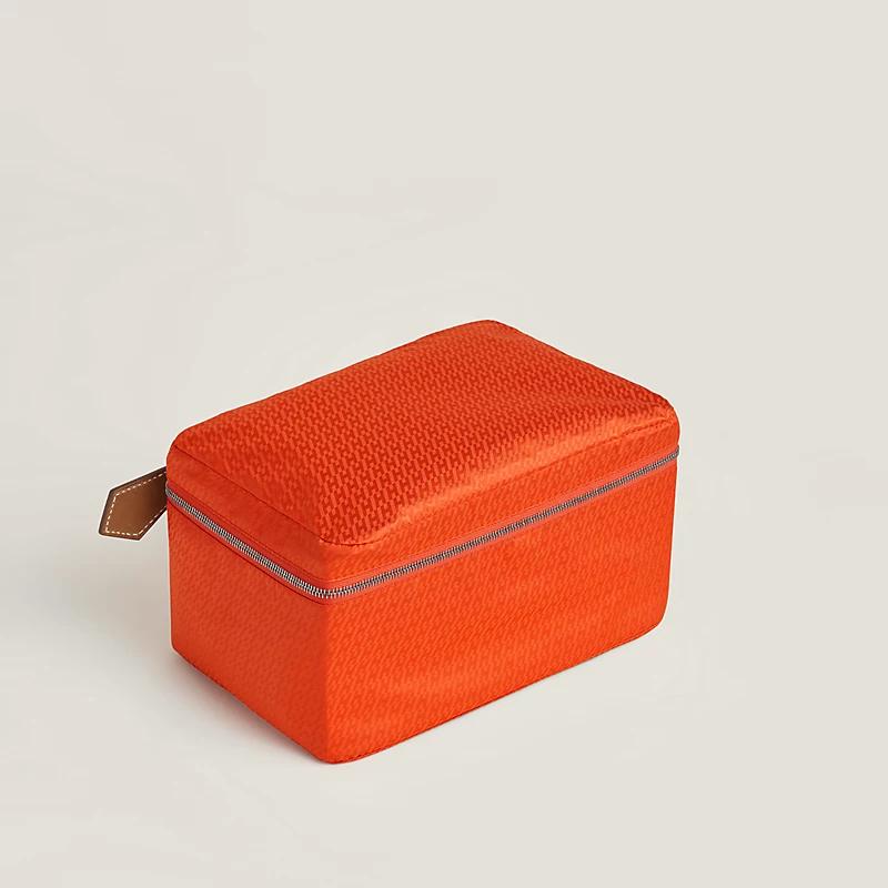 Túi Hermes Hermes Travelsilk Mini Travel Cube Nữ Cam