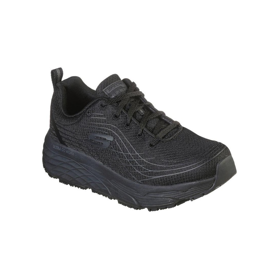 Giày Skechers Work Relaxed Fit: Max Cushioning Elite Sr Nữ Đen