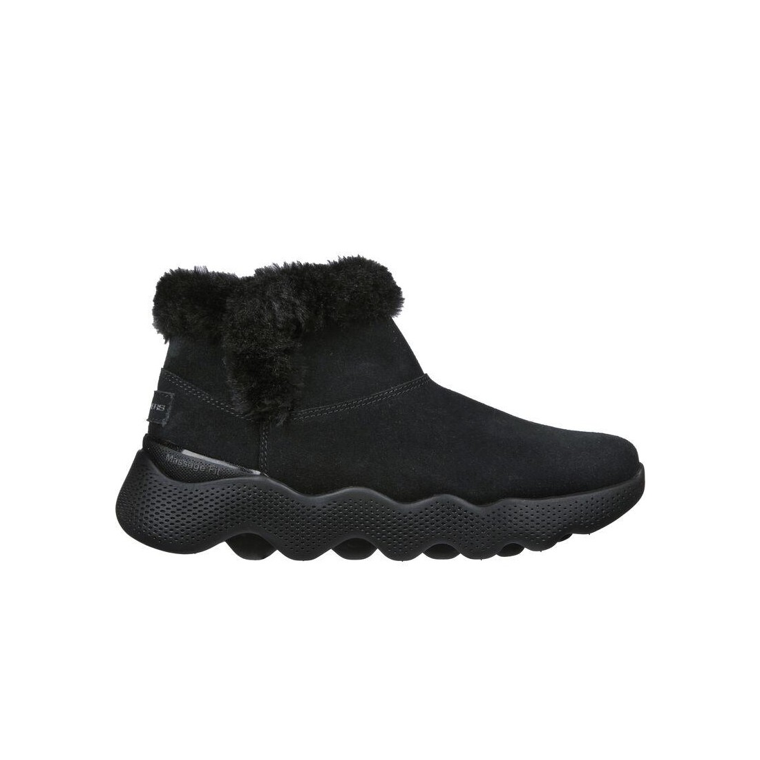 Giày Skechers Go Walk Massage Fit Boot - Winter Dreams Nữ Đen